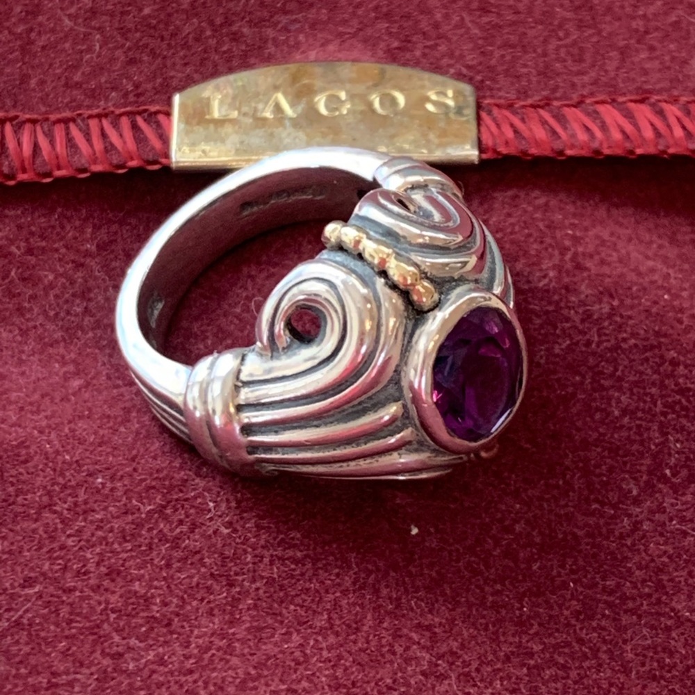 Steven Lagos Caviar Amethyst Ring